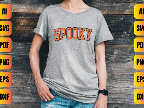 Spooky t shirt template vector