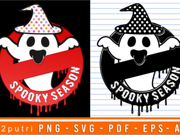 Spooky season funny kids halloween t shirt design vector Spooky season funny kids halloween t shirt design vector