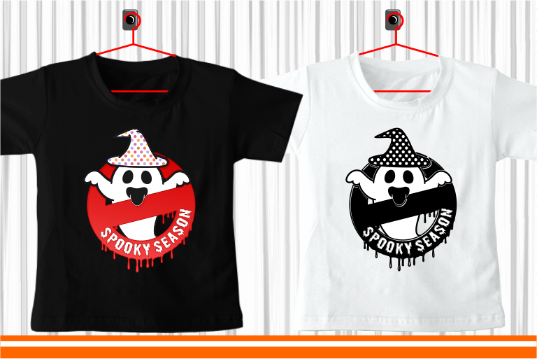 Spooky Season Funny Kids Halloween T shirt Design Vector