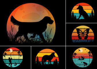 Sunset Retro T-Shirt Graphic