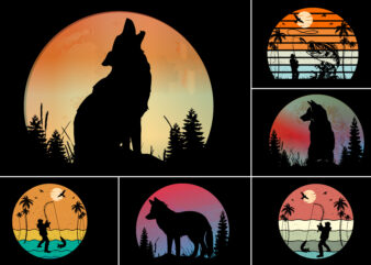 Sunset Vintage Retro T-Shirt Graphic