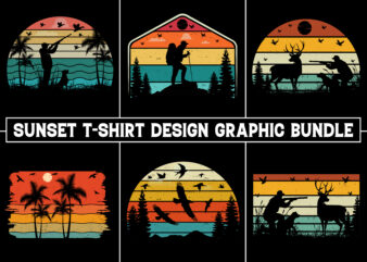 Sunset Vintage T-Shirt Graphic