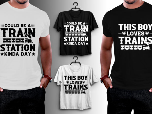 Train t-shirt design