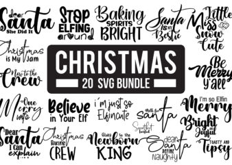 Christmas SVG Bundle t shirt vector file