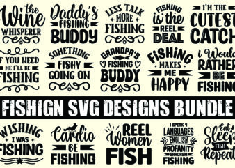 fishing svg designs bundle