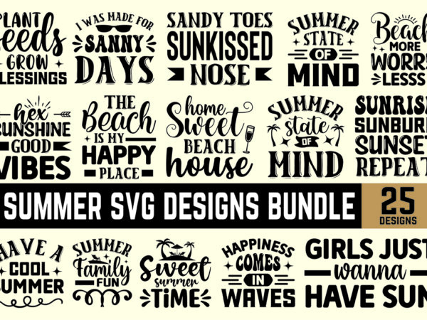 Summer svg designs bundle