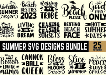 summer svg designs bundle