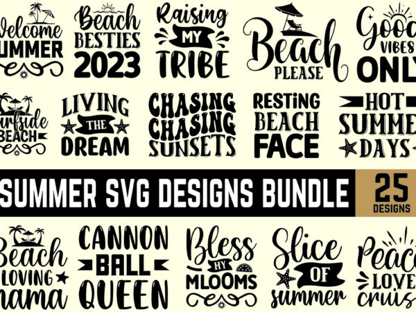 Summer svg designs bundle