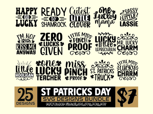 St.patrick’s day designs bundle