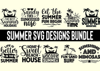 summer svg designs bundle