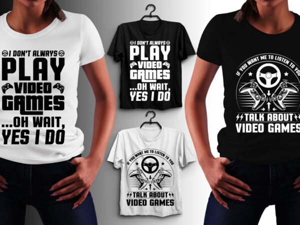 Video game t-shirt design