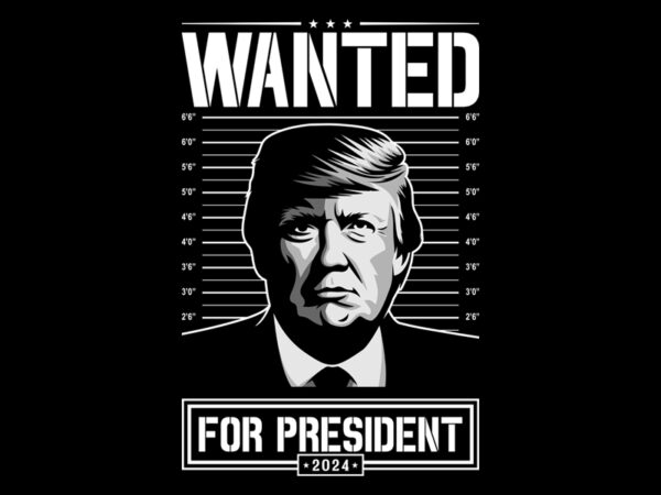 Wanted t shirt design for sale