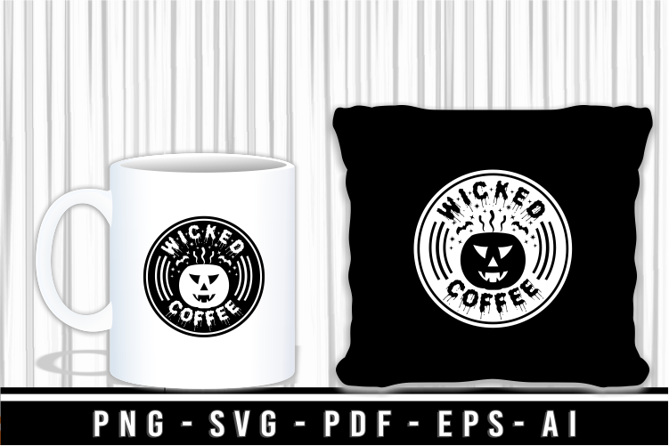 Halloween Coffee T shirt Design Bundle, Halloween Coffee Mug SVG Bundle, Funny Halloween Shirt SVG Designs