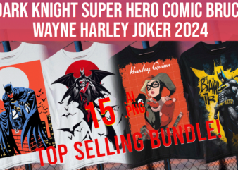 dark knight super hero comic bruce wayne harley joker 2024 parody fan art bundle notep t shirt vector illustration