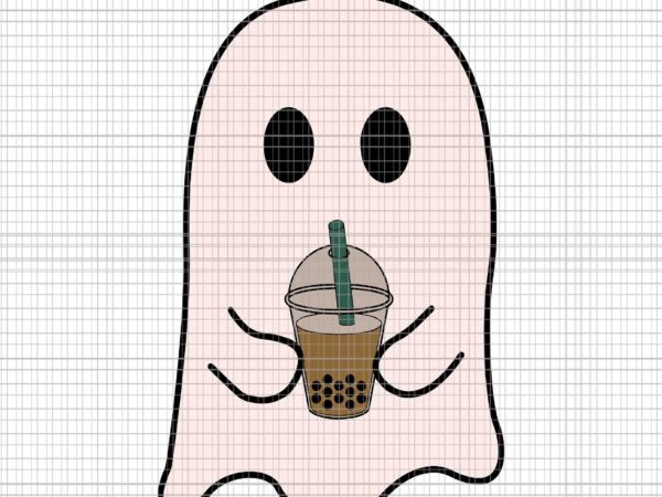Cute little ghost ice coffee halloween spooky season svg, ghost ice coffee svg, ghost halloween svg, halloween svg, ghost coffee svg t shirt vector file
