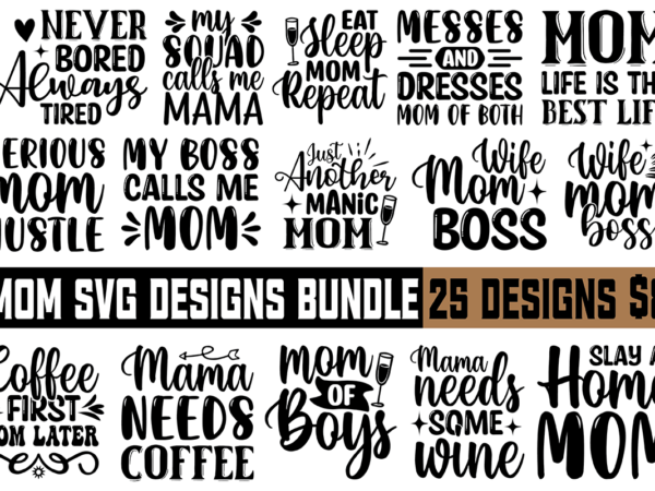 Mom svg designs bundle