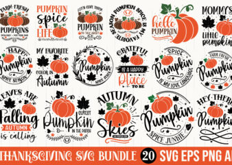 Fall T shirt Design Bundle , Thanksgiving Svg Bundle , Farmhouse Sign Design, Fall Design, punpkin Design