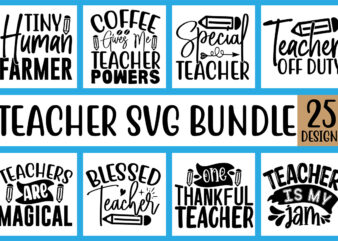 teacher svg bundle t shirt designs for sale