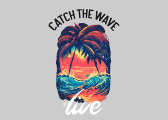 Catch The Wave Summer Tshirt