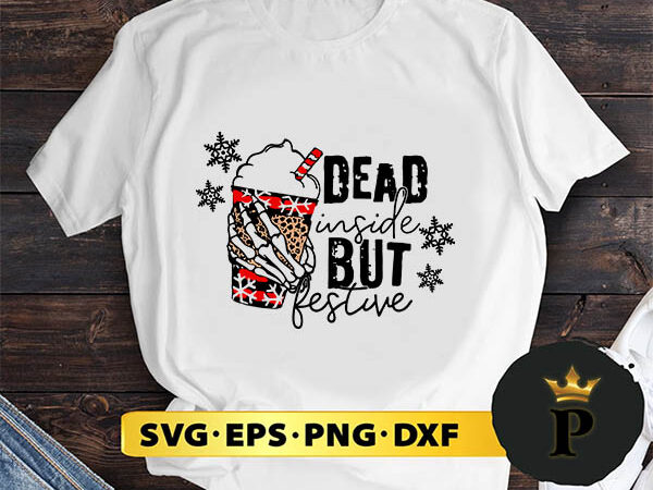 Dead inside but festive skeleton han christmas svg, merry christmas svg, xmas svg png dxf eps t shirt vector illustration