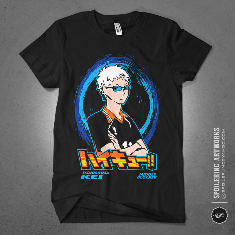 populer anime lover tshirt design bundle illustration part 12