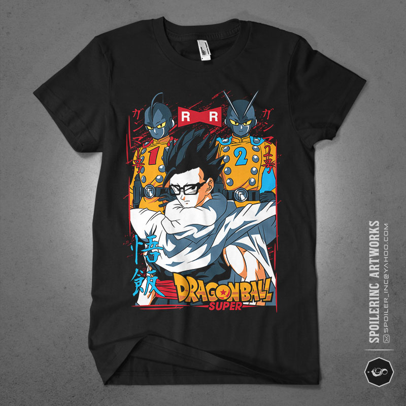 populer anime lover tshirt design bundle illustration part 12