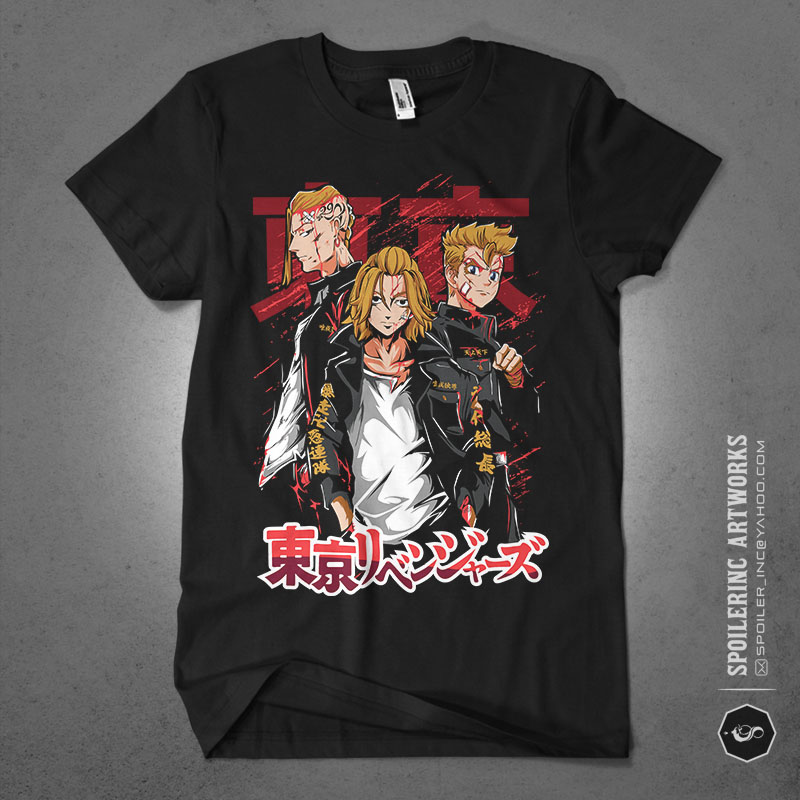 populer anime lover tshirt design bundle illustration part 10