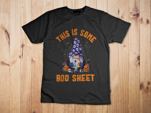 Cute gnomes.this is some boo sheet halloween pumpkins ghosts t-shirt design