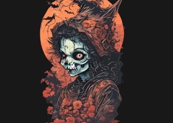 Spooky Halloween Tshirt Design
