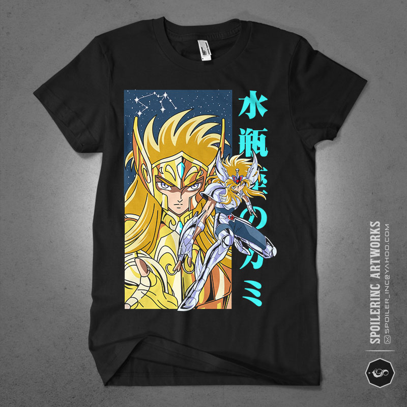 t-shirt vector populer anime lover tshirt design bundle illustration part 14