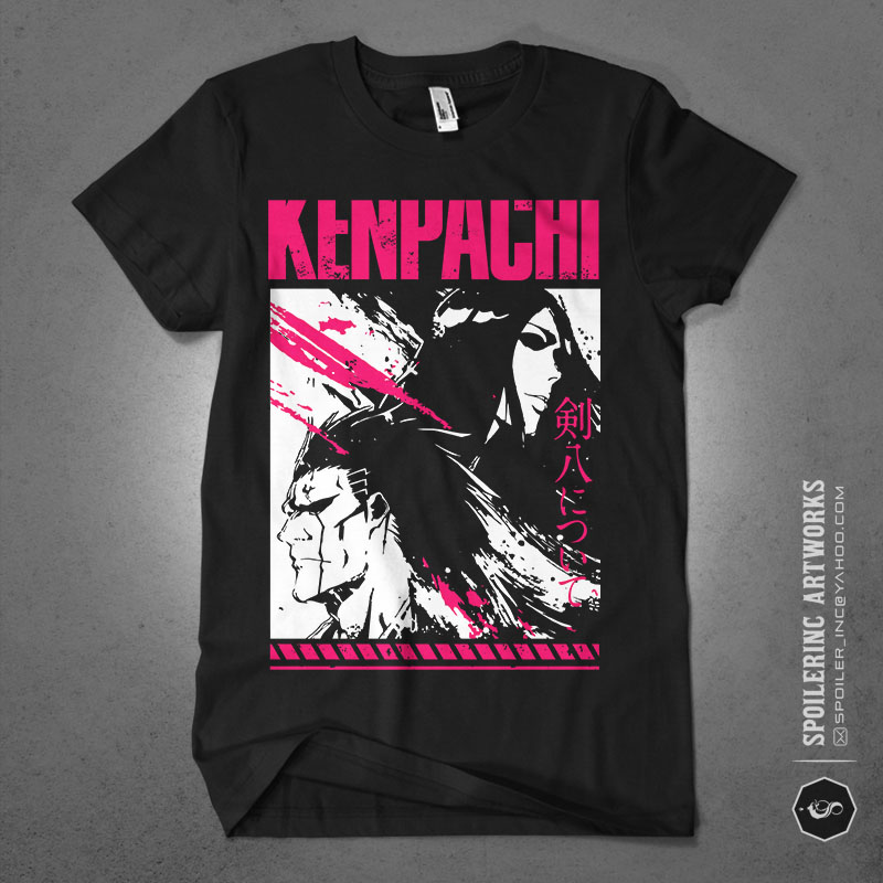 t-shirt vector populer anime lover tshirt design bundle illustration part 14
