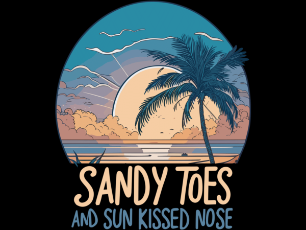 Sunkissed nose summer tshirt design