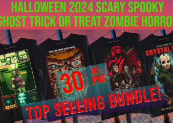 halloween 2024 scary spooky ghost trick or treat zombie horror top seller print on demand bundle graphic t shirt