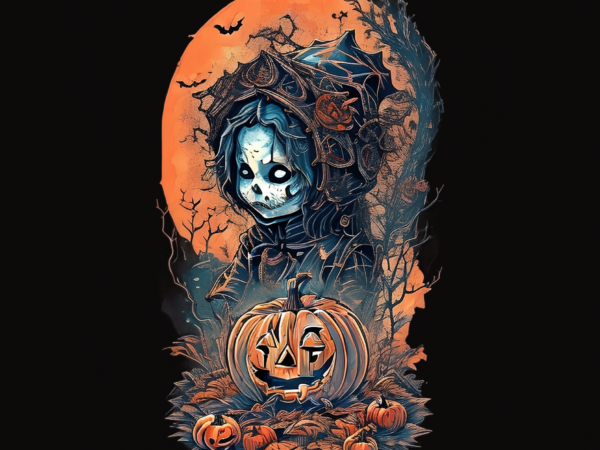Spooky hallowen tshirt design
