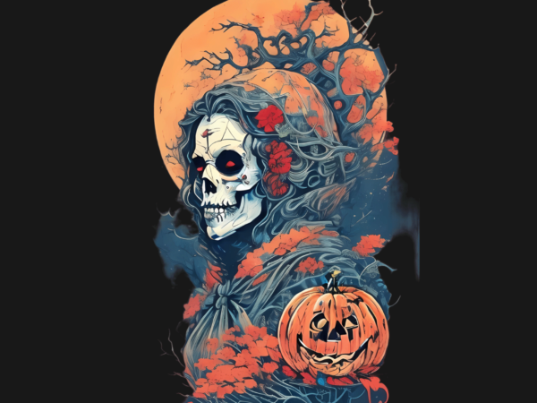 Spooky halloween t shirt template vector