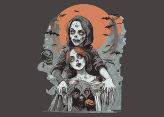Spooky Nurse Halloween Tshirt Graphic