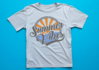summer vibes trendy vector t shirt design
