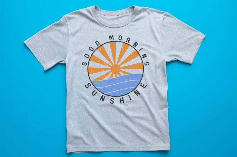 good morning sunshine trendy png t shirt design