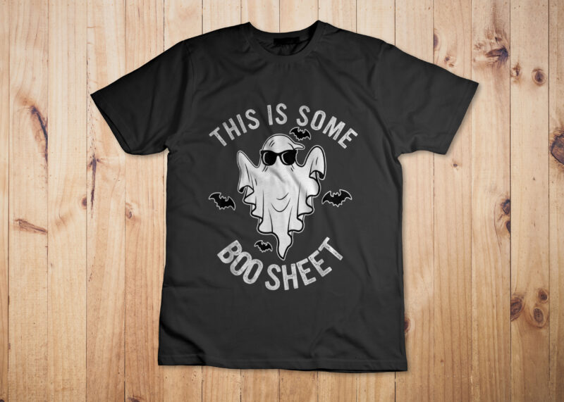 This Is Some Boo Sheet Ghost Halloween Costume Men Women T-Shirt Design