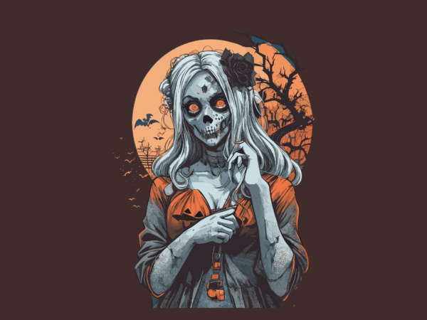 Zombies halloween tshirt design
