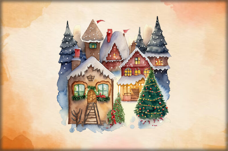 Christmas village Sublimation Bundle