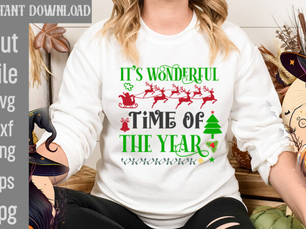 It’s wonderful time of the year t-shirt designi wasn’t made for winter svg cut filewishing you a merry christmas t-shirt design,stressed blessed & christmas obsessed t-shirt design,baking spirits bright t-shirt