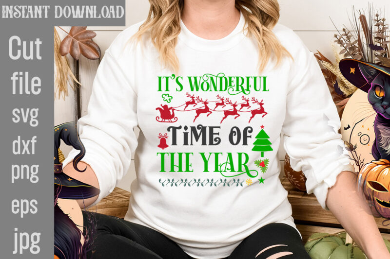 It's Wonderful Time Of The Year T-shirt DesignI Wasn't Made For Winter SVG cut fileWishing You A Merry Christmas T-shirt Design,Stressed Blessed & Christmas Obsessed T-shirt Design,Baking Spirits Bright T-shirt