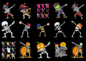 15 Dabbing Halloween Shirt Designs Bundle For Commercial Use Part 1, Dabbing Halloween T-shirt, Dabbing Halloween png file, Dabbing Halloween digital file, Dabbing Halloween gift, Dabbing Halloween download, Dabbing Halloween design AMZ