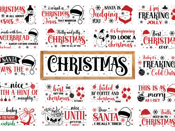 Christmas sign svg bundle, christmas farmhouse svg bundle t shirt vector file