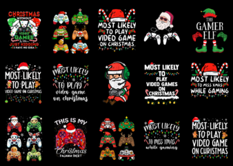 15 Christmas Gaming Shirt Designs Bundle For Commercial Use Part 1, Christmas Gaming T-shirt, Christmas Gaming png file, Christmas Gaming digital file, Christmas Gaming gift, Christmas Gaming download, Christmas Gaming design AMZ