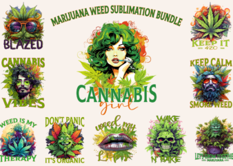 Marijuana weed sublimation bundle, cannabis shirt