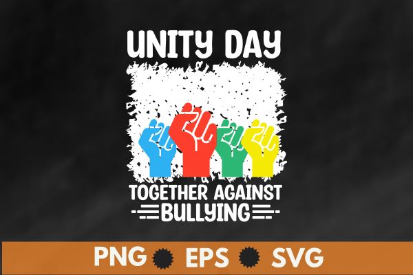 Unity day Together Against Bullying Orange Anti Bullying Unity Day Kid T-Shirt design vector , support kindness, promote anti bullying awareness, choose kindness courage inclusion, cute dude, Unity Day shirt,