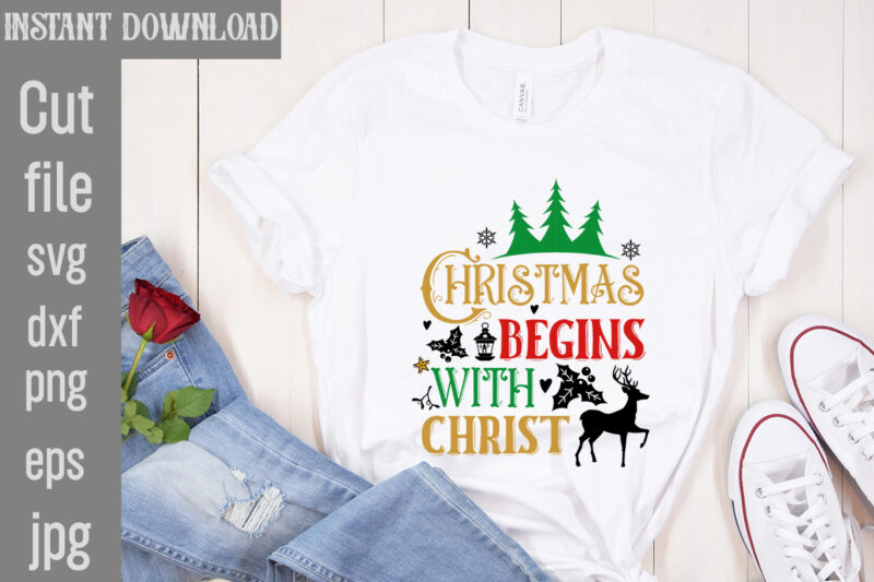 Christmas T-shirt Designs Bundle, 20 Designs,On Sell Designs,Christmas Designs Bundle,Christmas SVG Design, Christmas Tree Bundle, Christmas