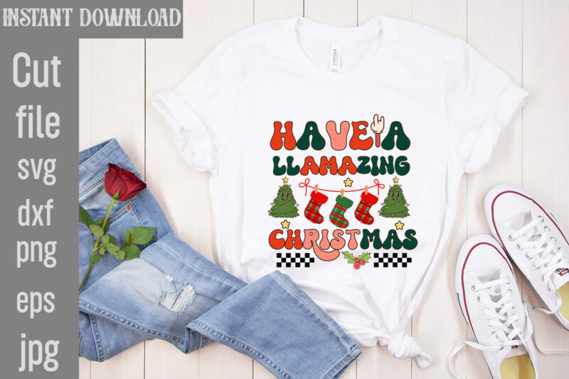 Retro Christmas PNG Sublimation Bundle,20 Designs,on Sell Design,Big Sell Design,Png Bundle,Christmas T-shirt Designs